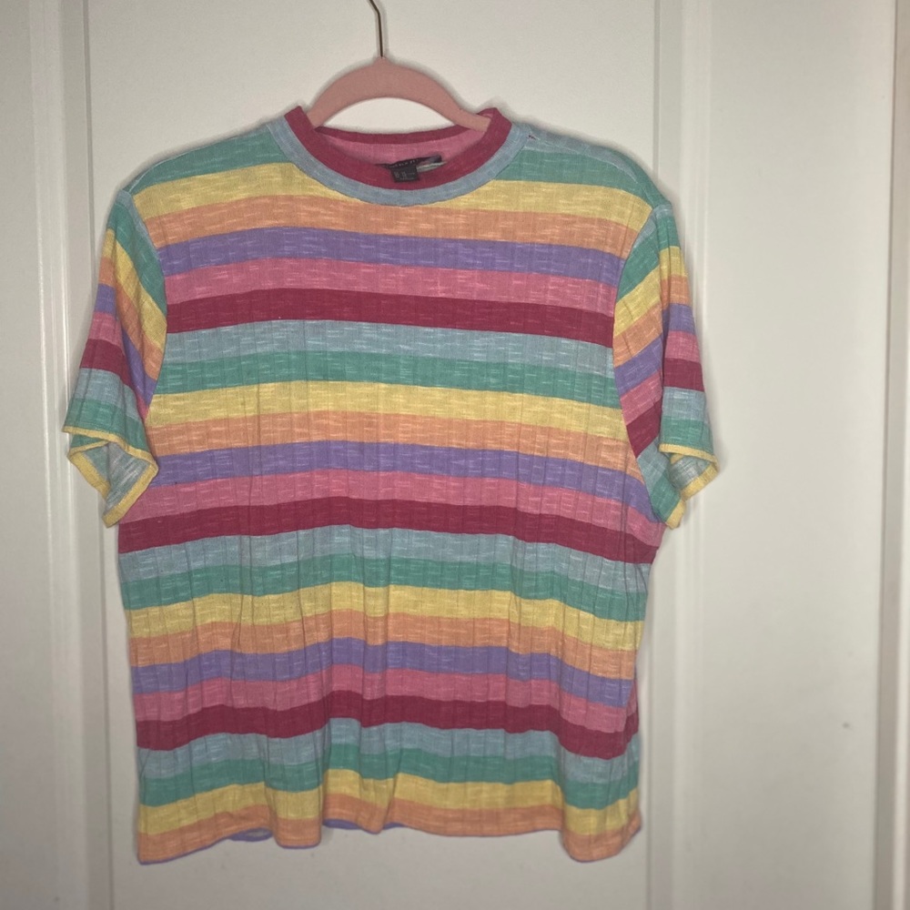 Colorful stripe shirt